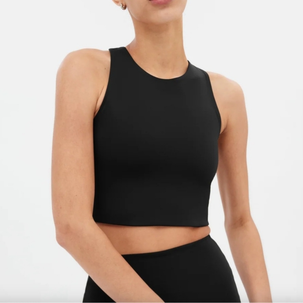 Girlfriend Collective Black Dylan Tank Bra
